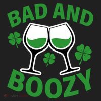 St Patrick's Day Bad and Boozy Women's Sweatshirt thumb 2