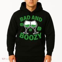 St Patrick's Day Bad and Boozy Hoodie thumb 2