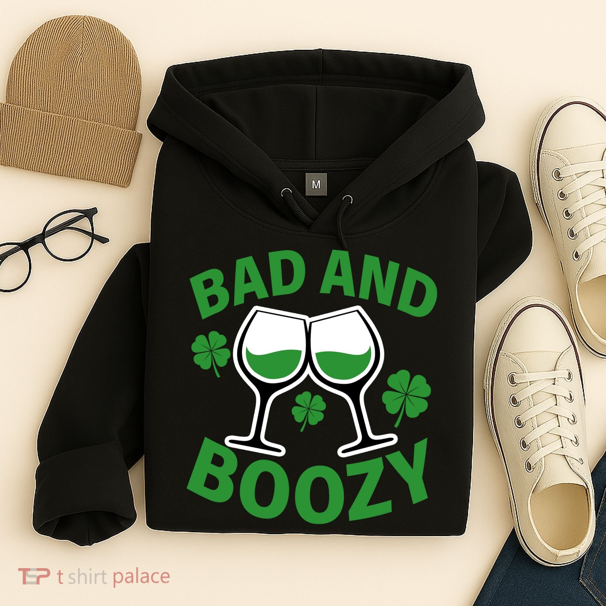 St Patrick's Day Bad and Boozy Hoodie