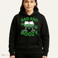 St Patrick's Day Bad and Boozy Hoodie thumb 5