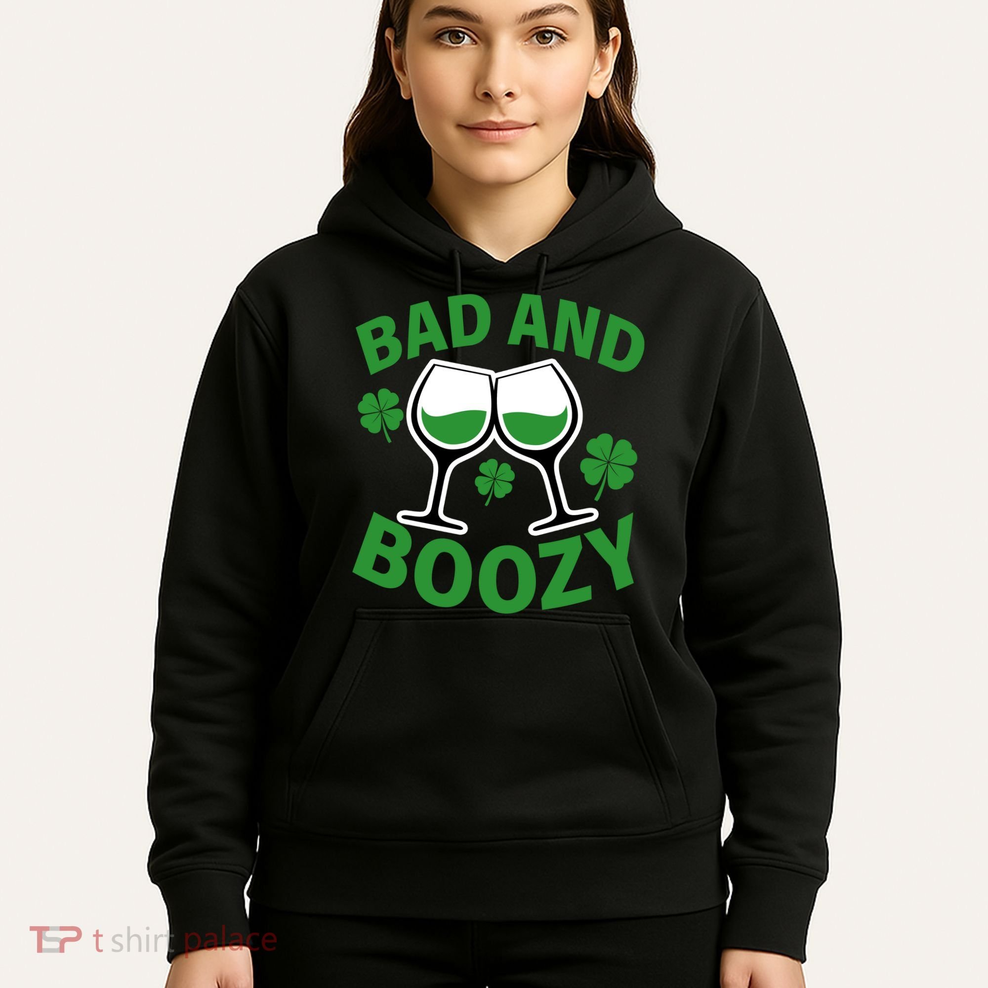 St Patrick's Day Bad and Boozy Hoodie