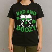 St Patrick's Day Bad and Boozy T-Shirt thumb 4
