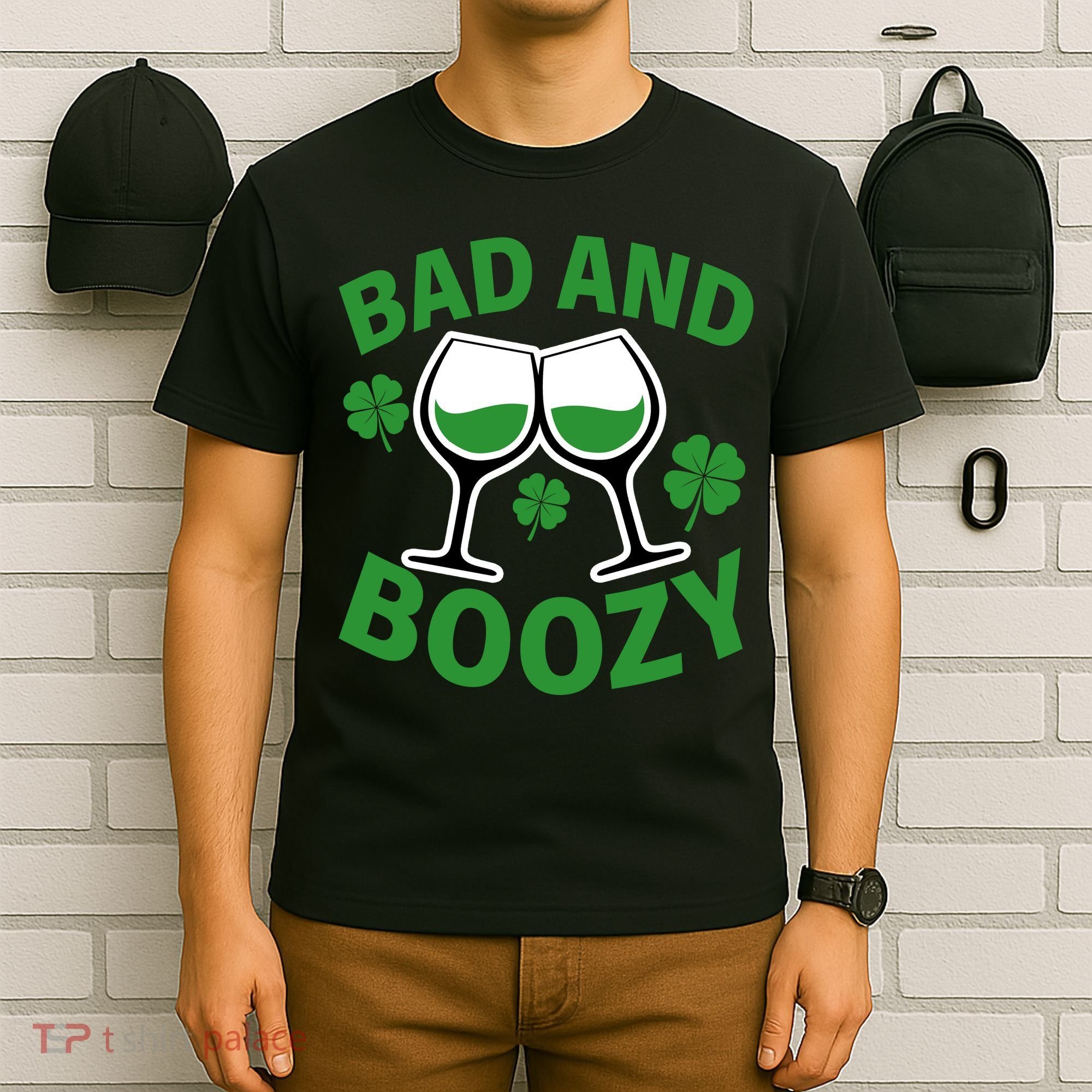 St Patrick's Day Bad and Boozy T-Shirt