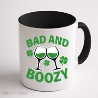 St Patrick's Day Bad and Boozy Coffee Mug thumb 1