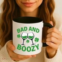 St Patrick's Day Bad and Boozy Coffee Mug thumb 3