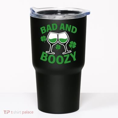 St Patrick's Day Bad and Boozy Tumbler