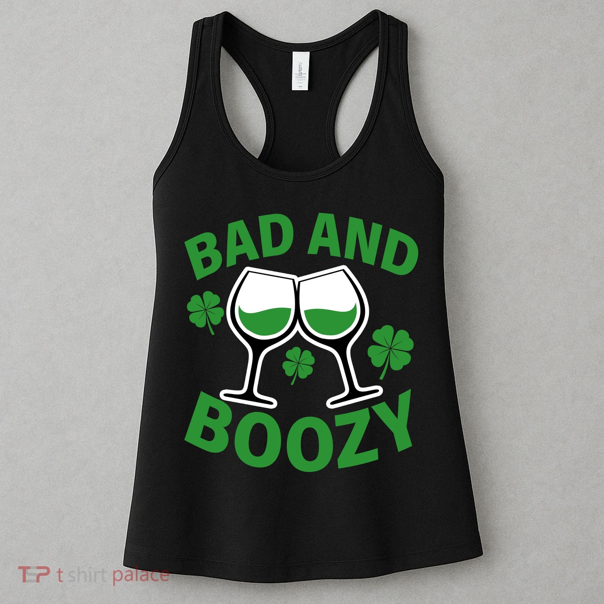 St Patrick's Day Bad and Boozy Women's Tank Top