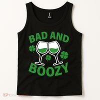 St Patrick's Day Bad and Boozy Tank Top thumb 2