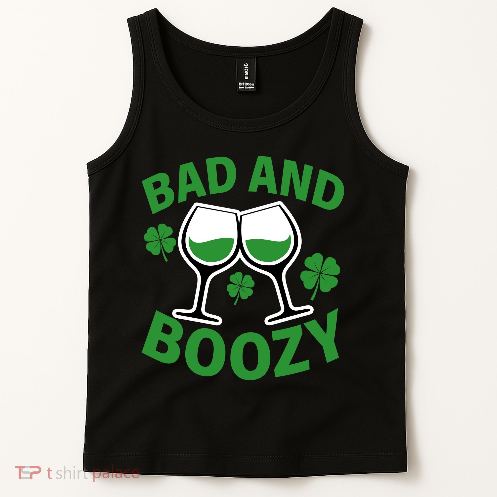 St Patrick's Day Bad and Boozy Tank Top
