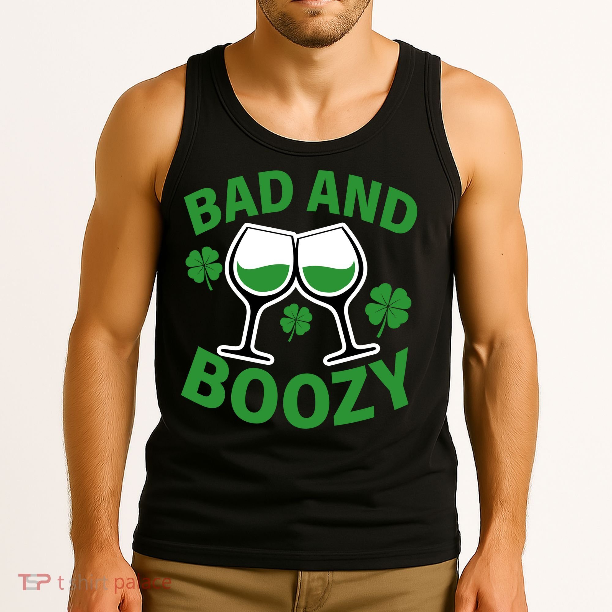St Patrick's Day Bad and Boozy Tank Top