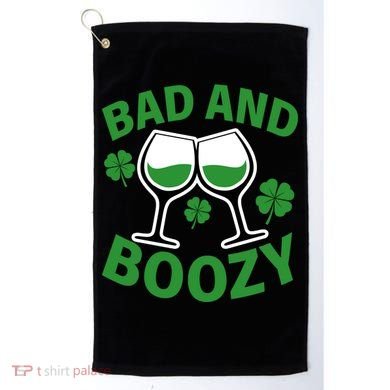 St Patrick's Day Bad and Boozy Golf Towel