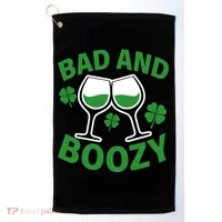 St Patrick's Day Bad and Boozy Golf Towel thumb 0