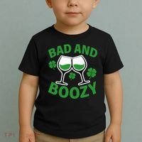 St Patrick's Day Bad and Boozy Toddler T-Shirt thumb 2