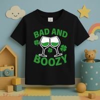 St Patrick's Day Bad and Boozy Toddler T-Shirt thumb 3
