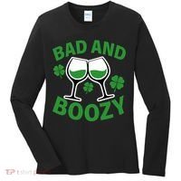 St Patrick's Day Bad and Boozy Women's Long Sleeve Shirt thumb 0