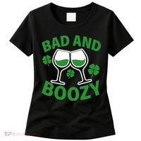 St Patrick's Day Bad and Boozy Women's T-Shirt thumb 0