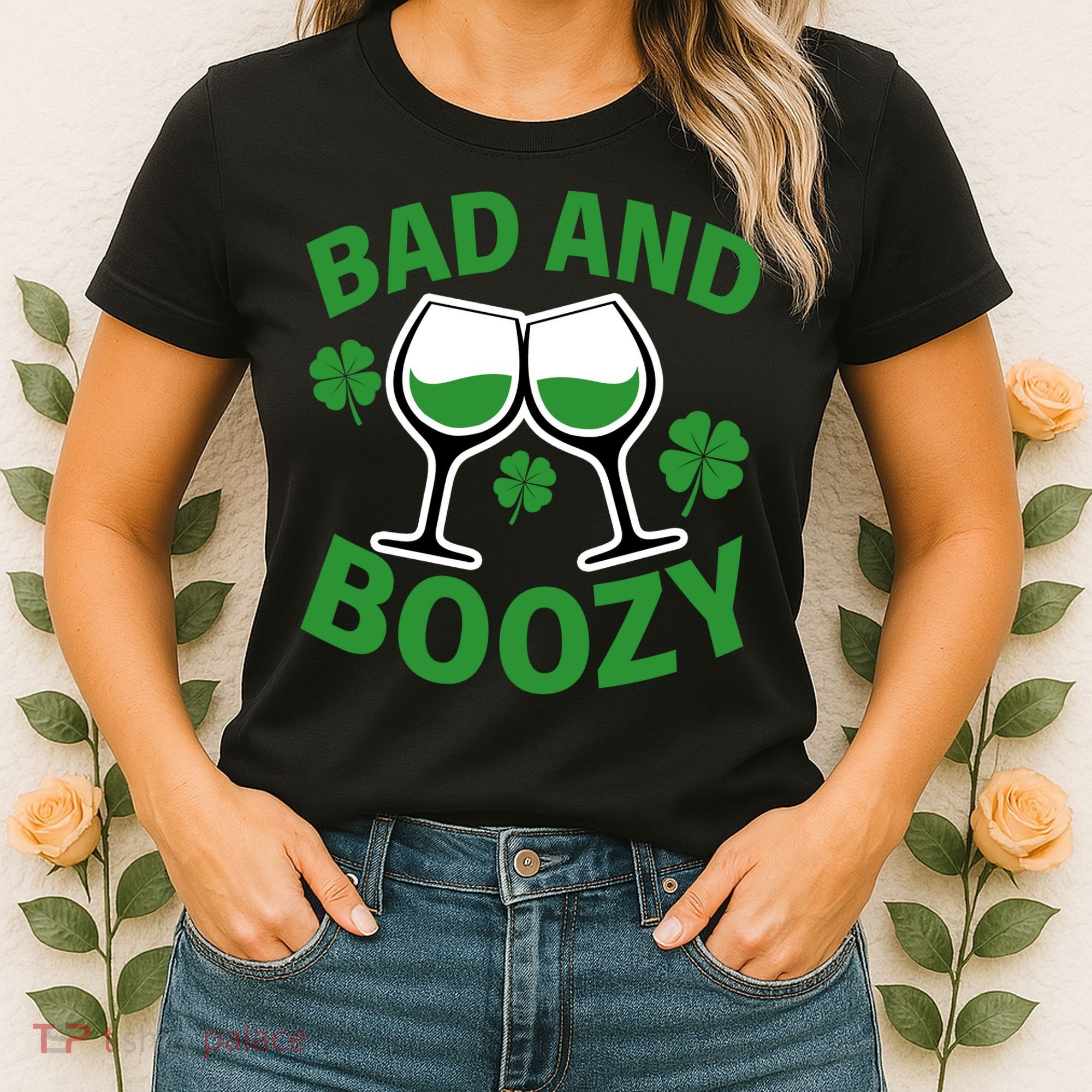 St Patrick's Day Bad and Boozy Women's T-Shirt