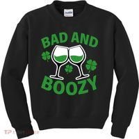St Patrick's Day Bad and Boozy Kids Sweatshirt thumb 0