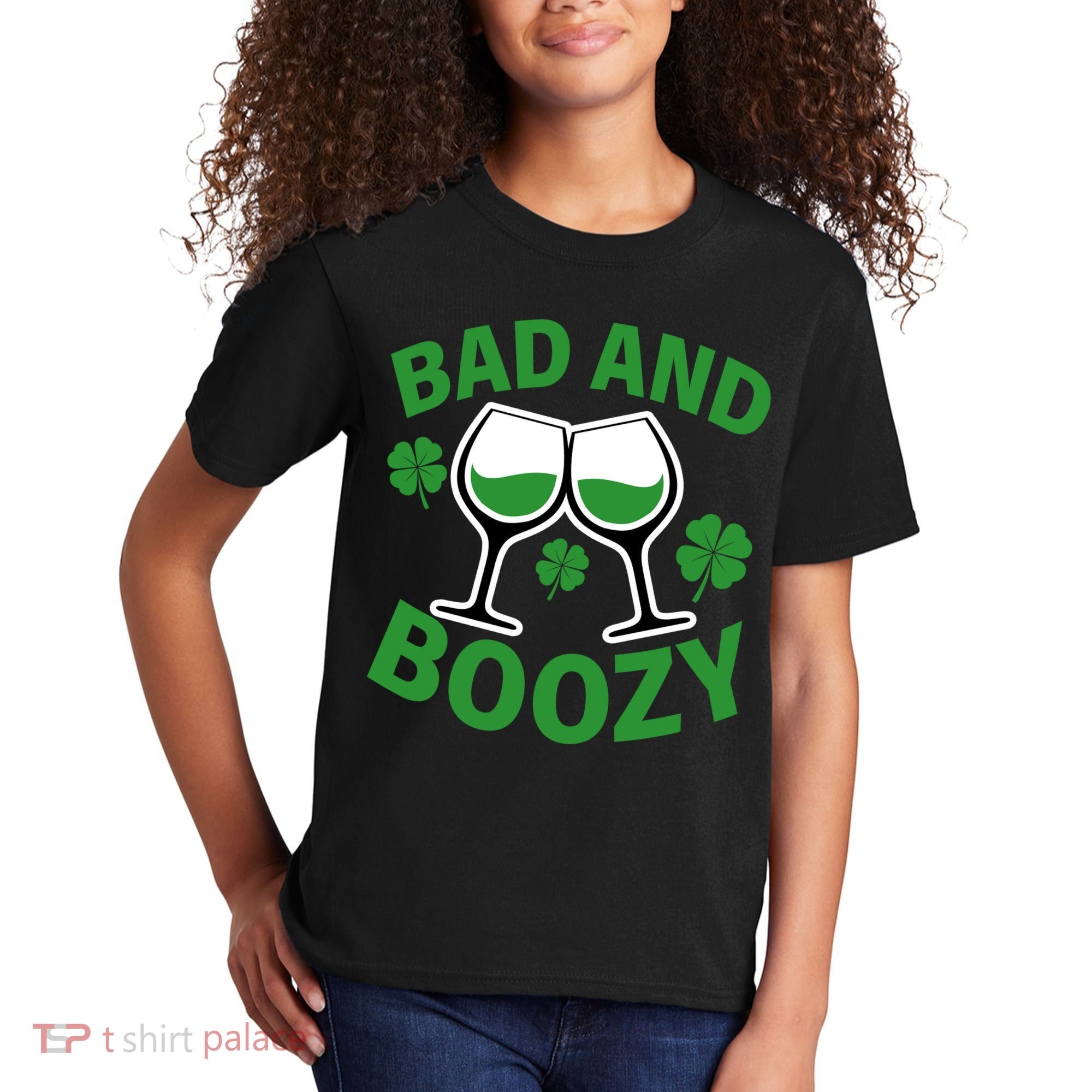 St Patrick's Day Bad and Boozy Kids T-Shirt