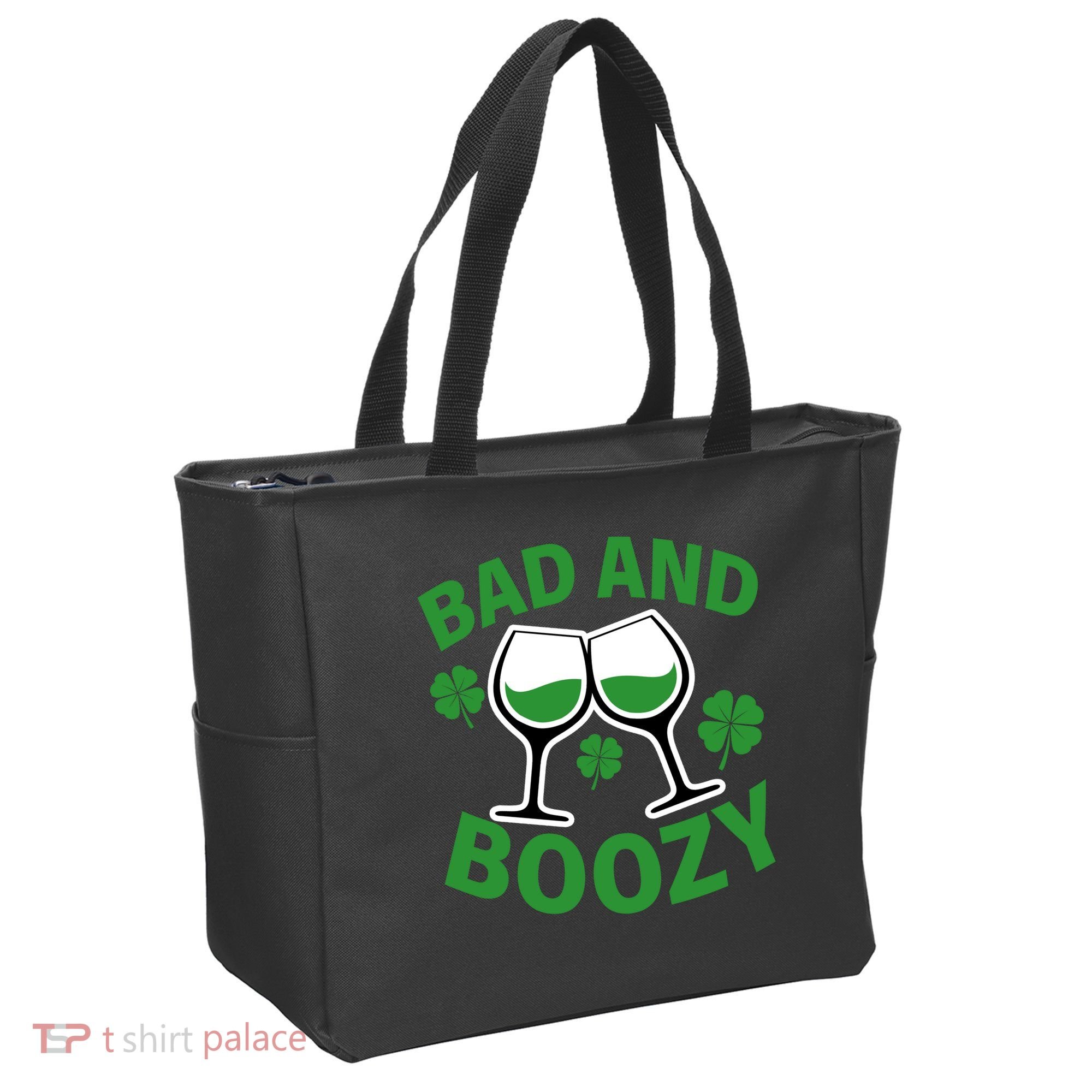 St Patrick's Day Bad and Boozy Tote Bag