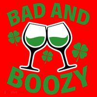 St Patrick's Day Bad and Boozy Santa Hat thumb 1