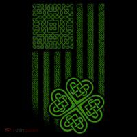 St Patrick's Day Celtic Shamrock US American Flag Coffee Mug thumb 5