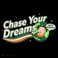 St Patrick's Day Chase Your Dreams With Whiskey Ornament thumb 1