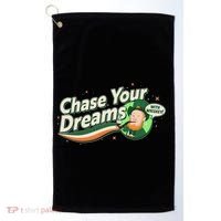 St Patrick's Day Chase Your Dreams With Whiskey Golf Towel thumb 0