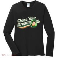 St Patrick's Day Chase Your Dreams With Whiskey Women's Long Sleeve Shirt thumb 0