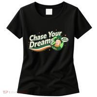St Patrick's Day Chase Your Dreams With Whiskey Women's T-Shirt thumb 0