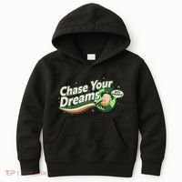 St Patrick's Day Chase Your Dreams With Whiskey Kids Hoodie thumb 0