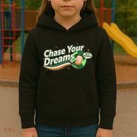 St Patrick's Day Chase Your Dreams With Whiskey Kids Hoodie thumb 3