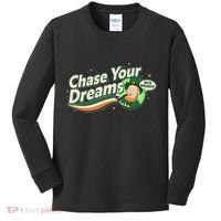 St Patrick's Day Chase Your Dreams With Whiskey Kids Long Sleeve Shirt thumb 0