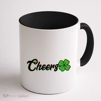 St Patrick's Day Cheers Clover Coffee Mug thumb 1