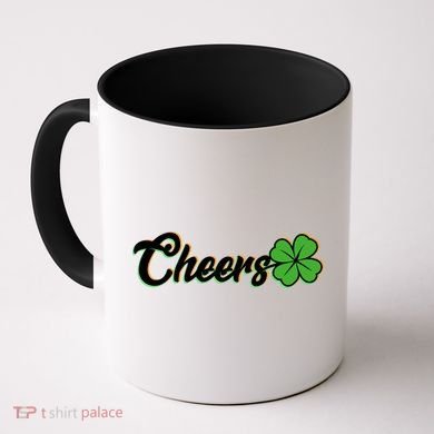 St Patrick's Day Cheers Clover Coffee Mug