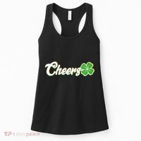 St Patrick's Day Cheers Clover Women's Tank Top thumb 0