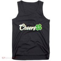 St Patrick's Day Cheers Clover Tank Top thumb 0