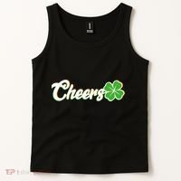 St Patrick's Day Cheers Clover Tank Top thumb 2