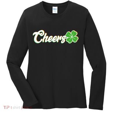 St Patrick's Day Cheers Clover Women's Long Sleeve Shirt