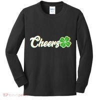 St Patrick's Day Cheers Clover Kids Long Sleeve Shirt thumb 0