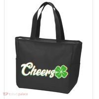 St Patrick's Day Cheers Clover Tote Bag thumb 3