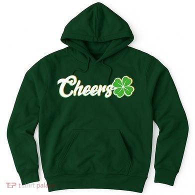 St Patrick's Day Cheers Clover Hoodie