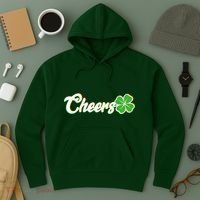 St Patrick's Day Cheers Clover Hoodie thumb 3
