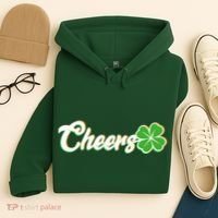St Patrick's Day Cheers Clover Hoodie thumb 4