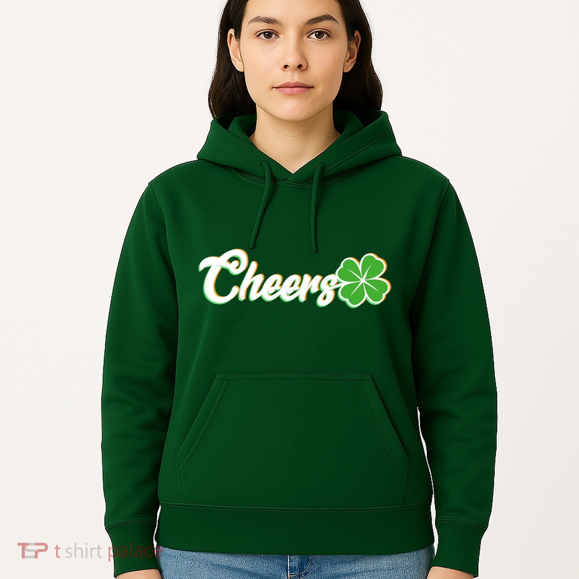 St Patrick's Day Cheers Clover Hoodie