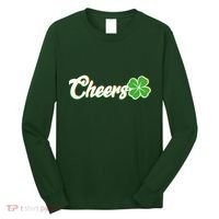 St Patrick's Day Cheers Clover Long Sleeve Shirt thumb 0