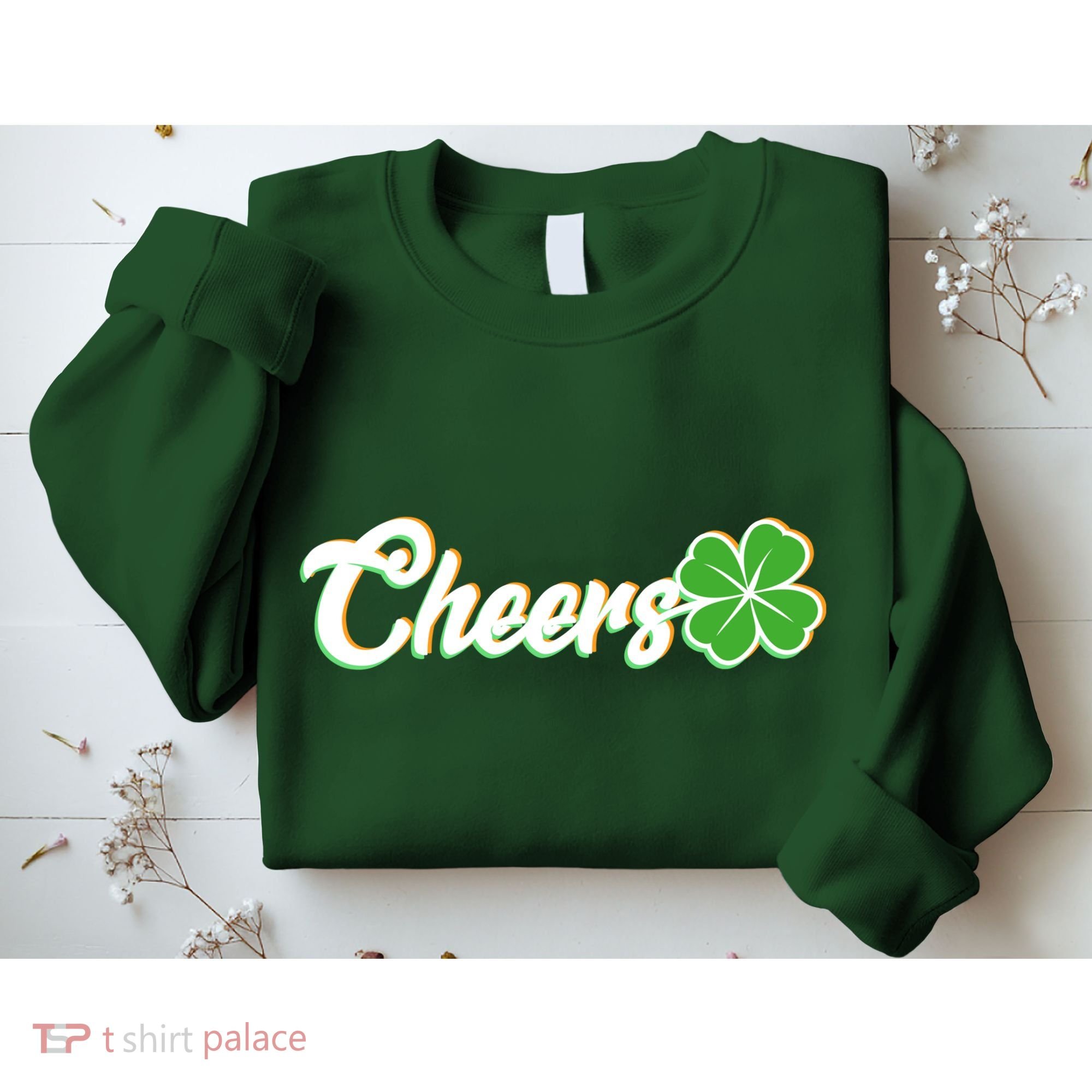 St Patrick's Day Cheers Clover Sweatshirt