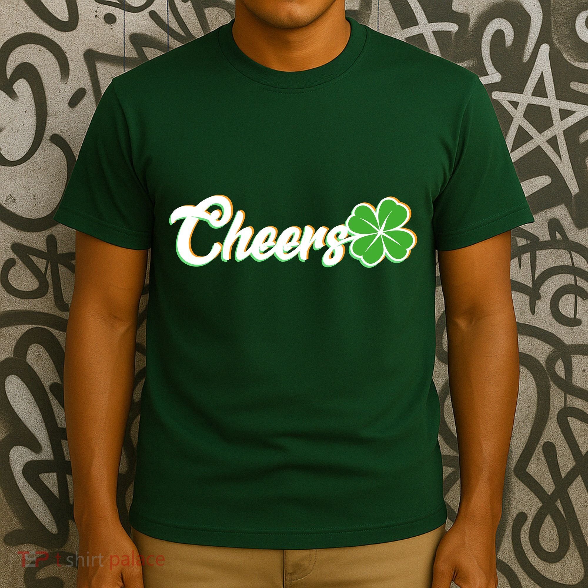 St Patrick's Day Cheers Clover T-Shirt