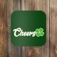 St Patrick's Day Cheers Clover Coaster thumb 0