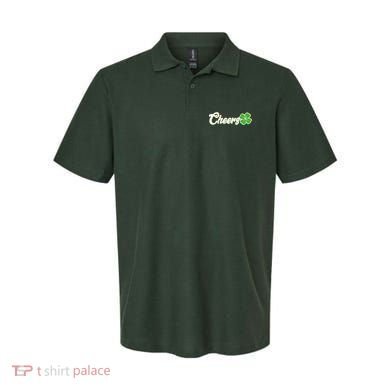 St Patrick's Day Cheers Clover Polo